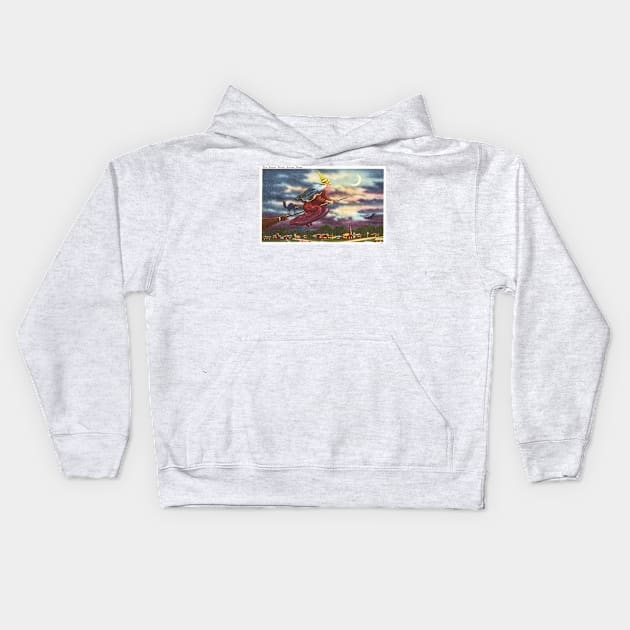 Salem, Mass postcard Kids Hoodie by WAITE-SMITH VINTAGE ART